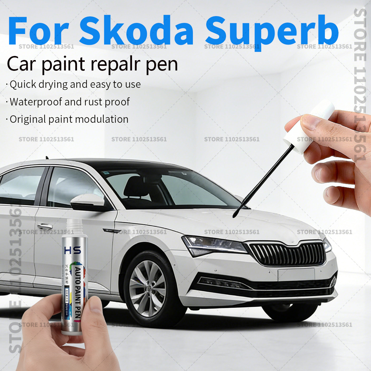 قلم إصلاح طلاء السيارات لسكودا - مراجعة Paint Model Kit وسعره