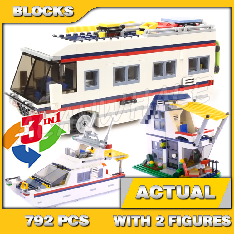 792 قطعة 3in1 الإبداعية عطلة ا - مراجعة Model Kit Yacht وسعره